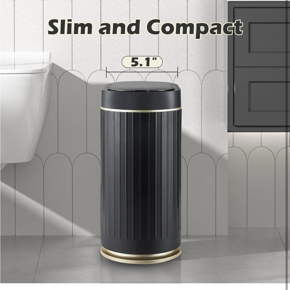 Butterfly Lid Sensor Trash Can NWT - Picture 4 of 9